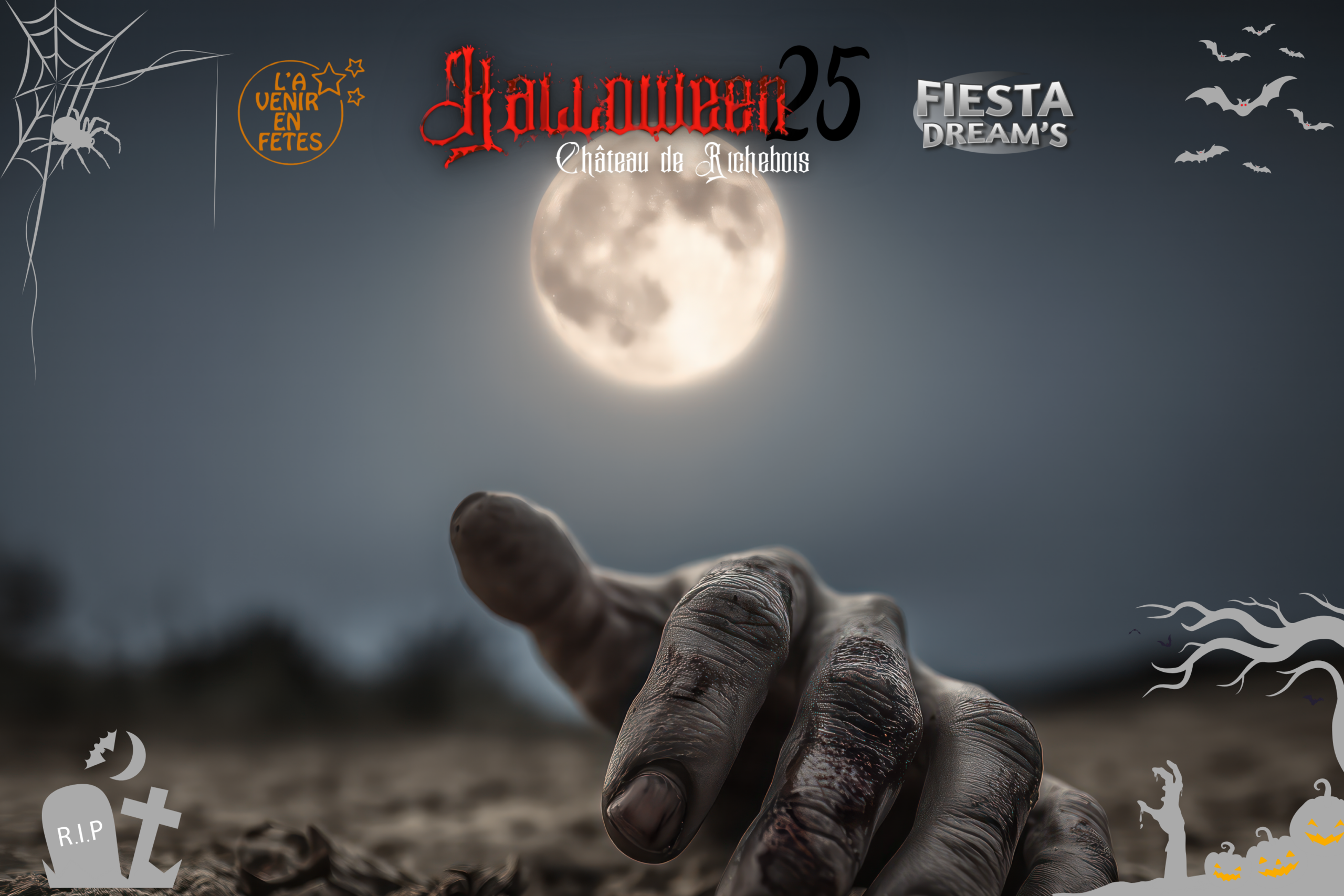 Black and Orange Halloween History Vintage Presentation